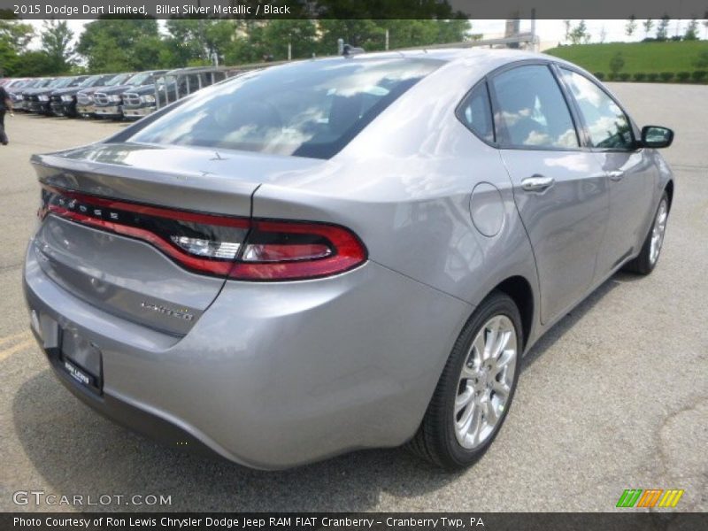 Billet Silver Metallic / Black 2015 Dodge Dart Limited