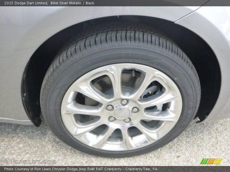 Billet Silver Metallic / Black 2015 Dodge Dart Limited