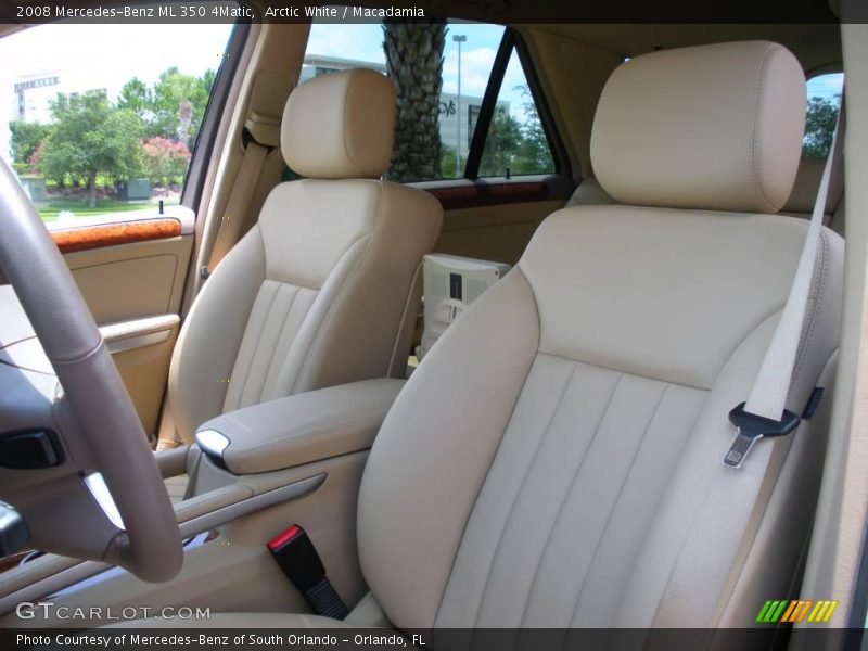 Arctic White / Macadamia 2008 Mercedes-Benz ML 350 4Matic