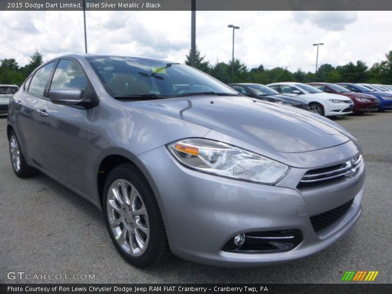Billet Silver Metallic / Black 2015 Dodge Dart Limited