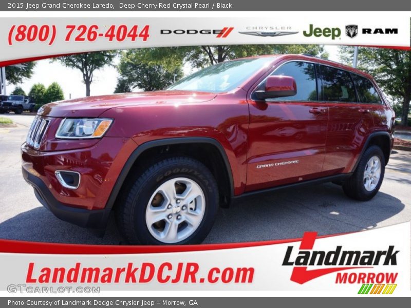 Deep Cherry Red Crystal Pearl / Black 2015 Jeep Grand Cherokee Laredo