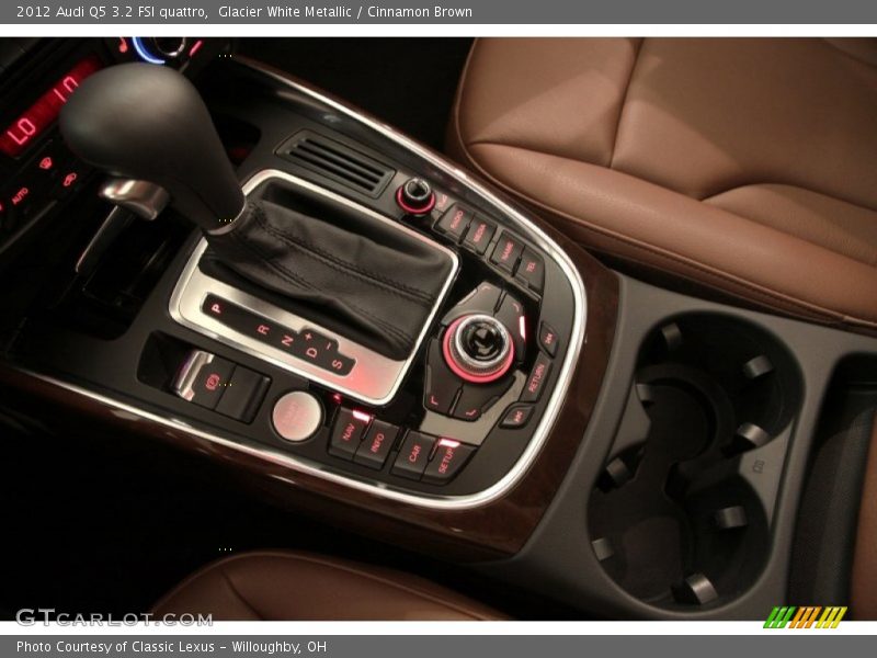 Glacier White Metallic / Cinnamon Brown 2012 Audi Q5 3.2 FSI quattro