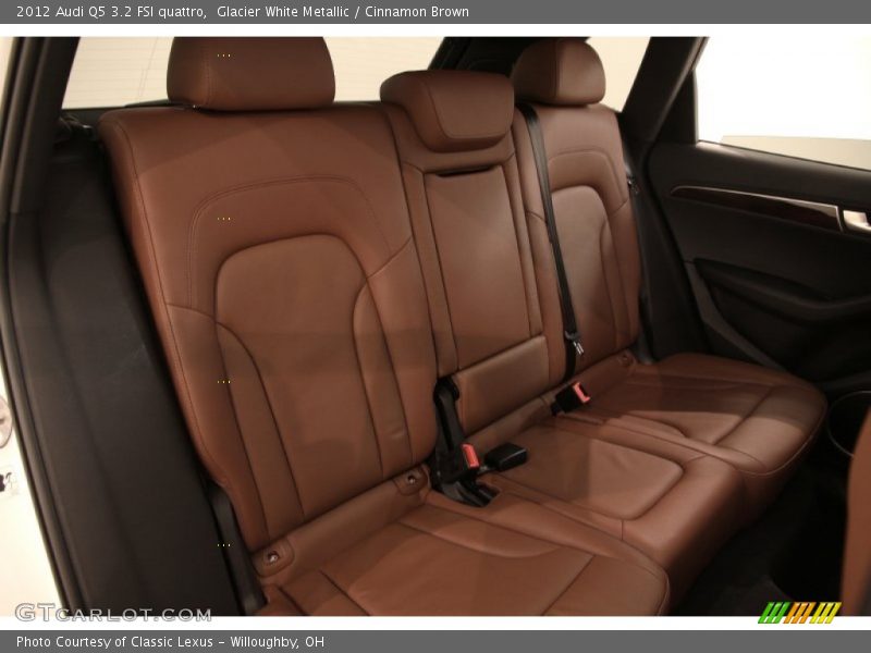 Glacier White Metallic / Cinnamon Brown 2012 Audi Q5 3.2 FSI quattro