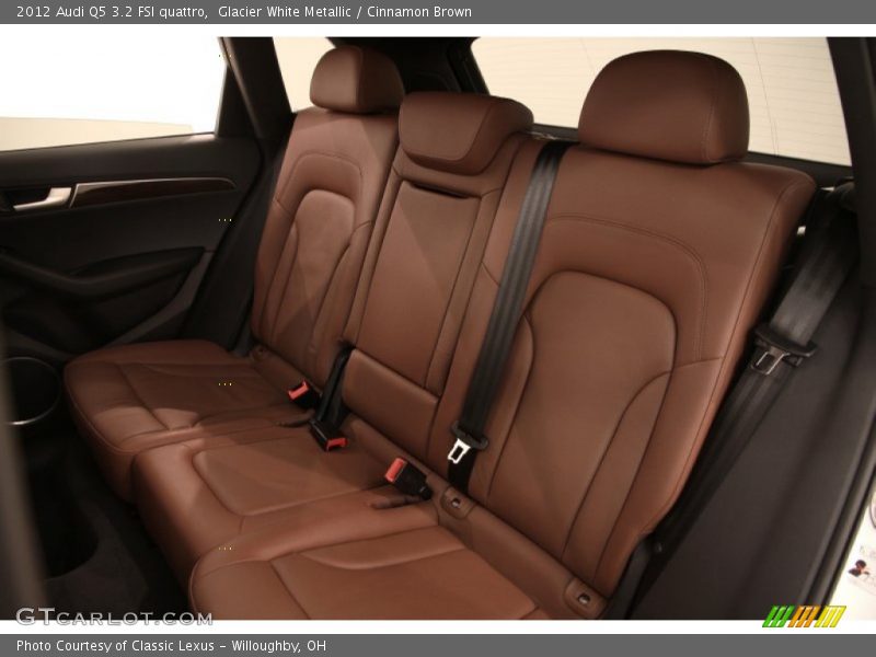 Glacier White Metallic / Cinnamon Brown 2012 Audi Q5 3.2 FSI quattro