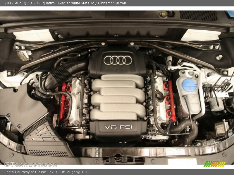 Glacier White Metallic / Cinnamon Brown 2012 Audi Q5 3.2 FSI quattro