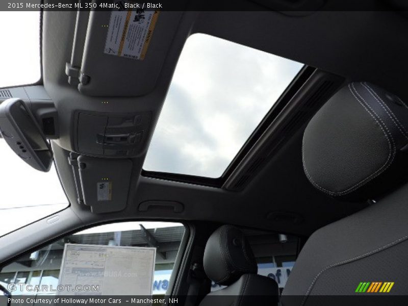 Black / Black 2015 Mercedes-Benz ML 350 4Matic