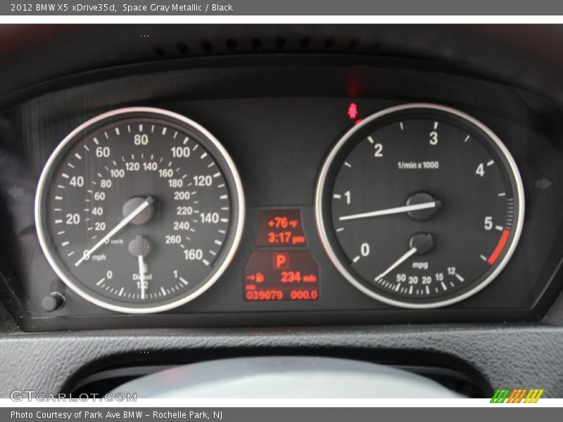 Space Gray Metallic / Black 2012 BMW X5 xDrive35d