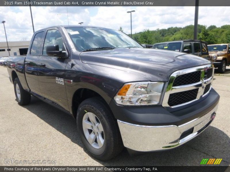 Granite Crystal Metallic / Black/Diesel Gray 2015 Ram 1500 Tradesman Quad Cab 4x4