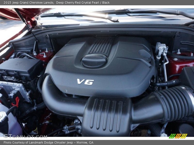 Deep Cherry Red Crystal Pearl / Black 2015 Jeep Grand Cherokee Laredo