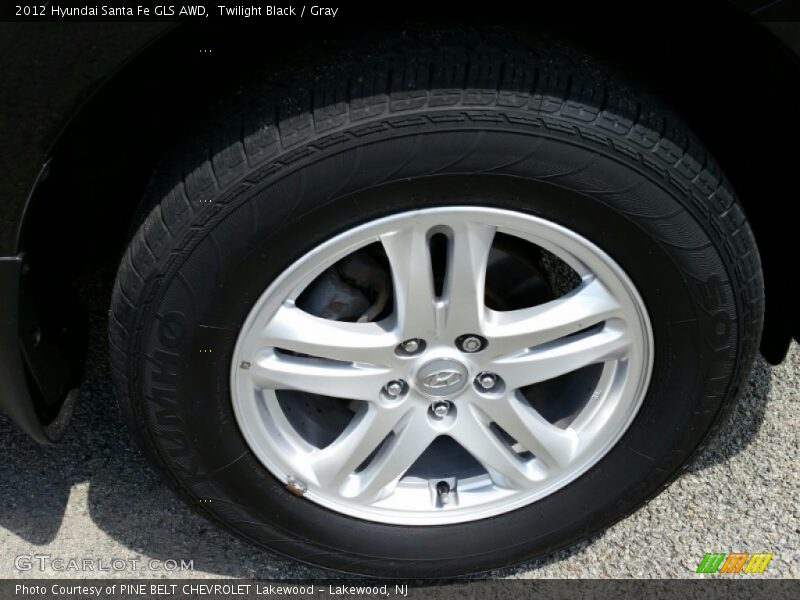 Twilight Black / Gray 2012 Hyundai Santa Fe GLS AWD
