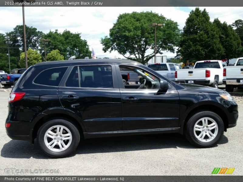 Twilight Black / Gray 2012 Hyundai Santa Fe GLS AWD