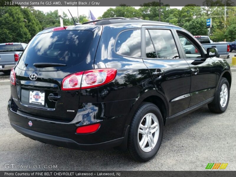 Twilight Black / Gray 2012 Hyundai Santa Fe GLS AWD