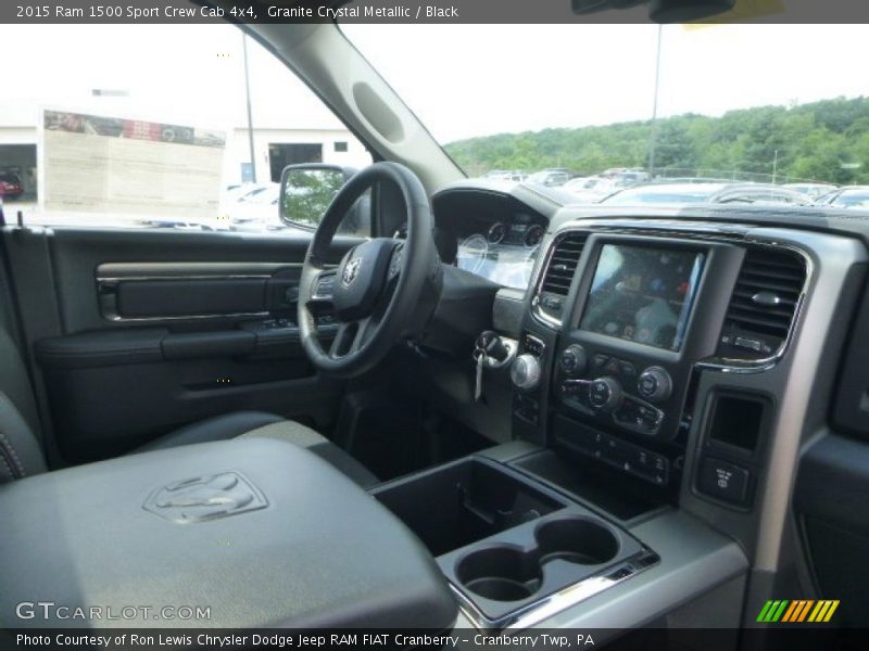 Granite Crystal Metallic / Black 2015 Ram 1500 Sport Crew Cab 4x4