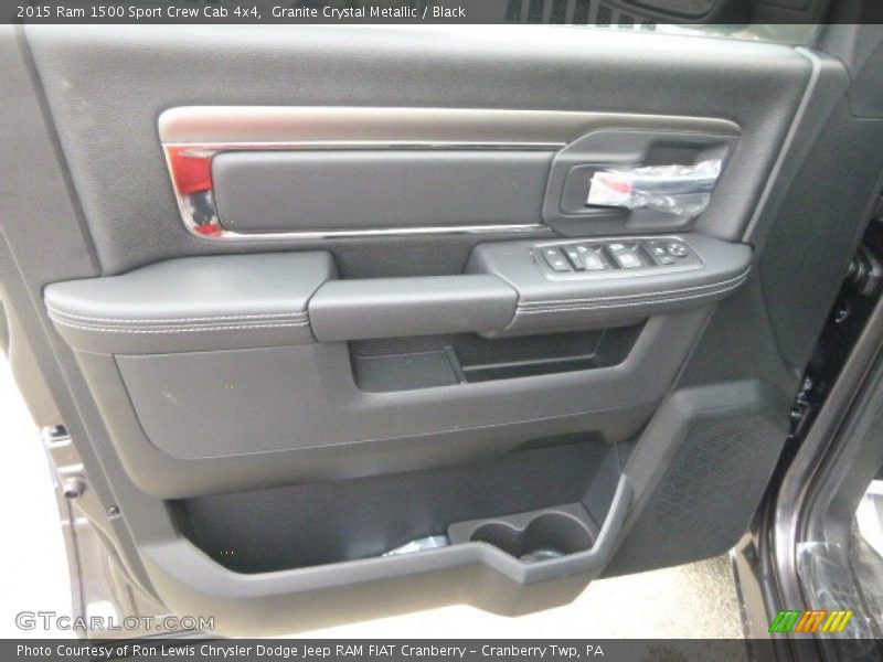 Granite Crystal Metallic / Black 2015 Ram 1500 Sport Crew Cab 4x4