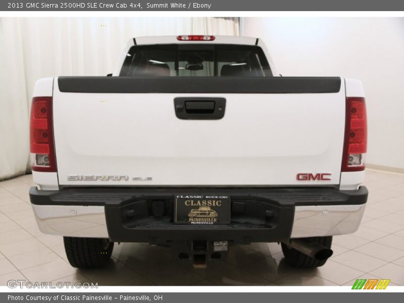 Summit White / Ebony 2013 GMC Sierra 2500HD SLE Crew Cab 4x4