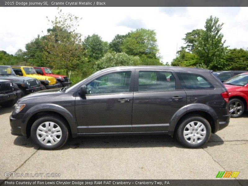 Granite Crystal Metallic / Black 2015 Dodge Journey SE