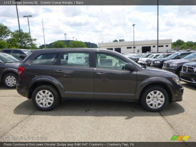 Granite Crystal Metallic / Black 2015 Dodge Journey SE