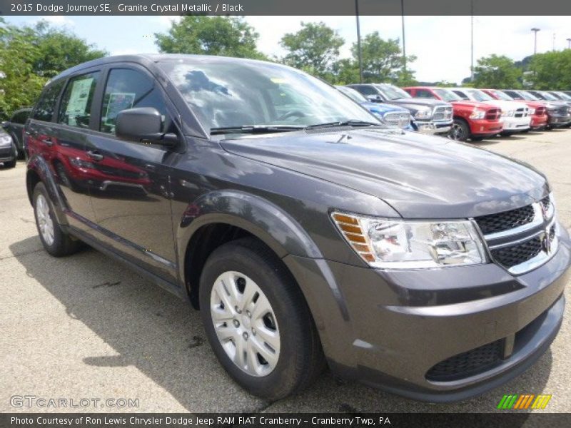Granite Crystal Metallic / Black 2015 Dodge Journey SE