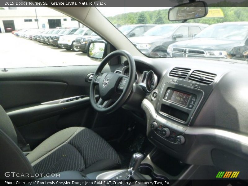 Granite Crystal Metallic / Black 2015 Dodge Journey SE