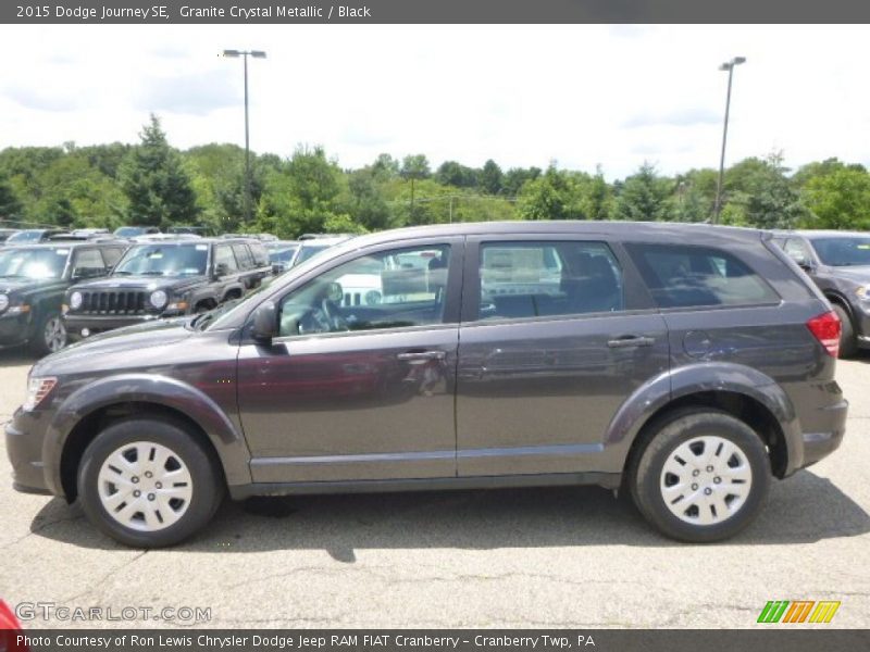 Granite Crystal Metallic / Black 2015 Dodge Journey SE