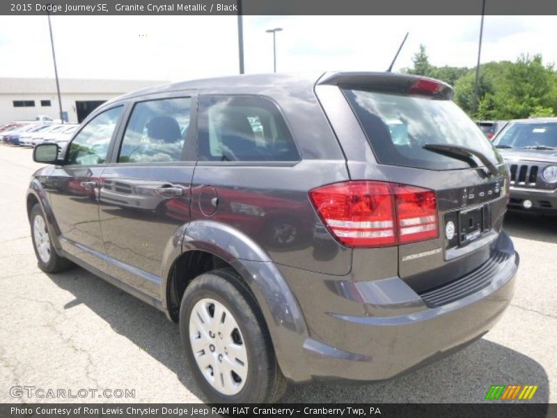 Granite Crystal Metallic / Black 2015 Dodge Journey SE