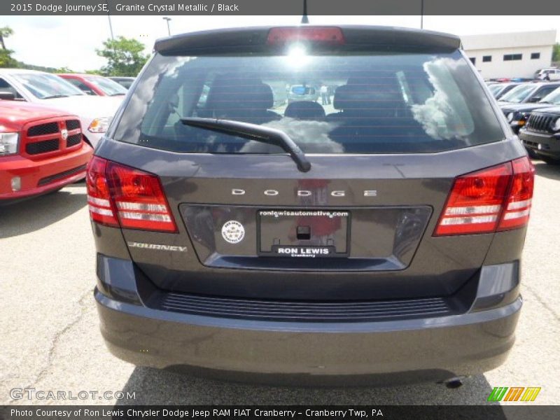 Granite Crystal Metallic / Black 2015 Dodge Journey SE