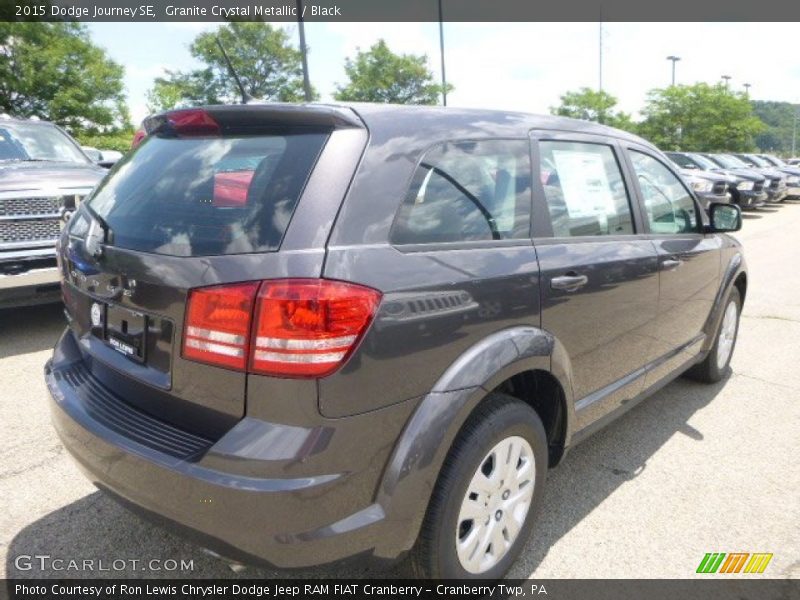 Granite Crystal Metallic / Black 2015 Dodge Journey SE