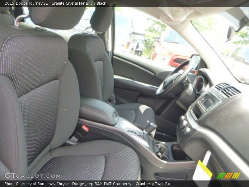 Granite Crystal Metallic / Black 2015 Dodge Journey SE