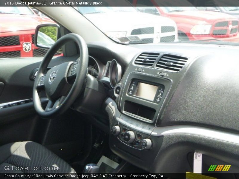 Granite Crystal Metallic / Black 2015 Dodge Journey SE