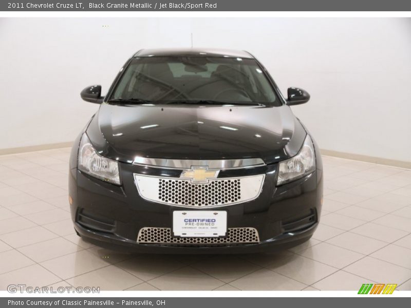 Black Granite Metallic / Jet Black/Sport Red 2011 Chevrolet Cruze LT