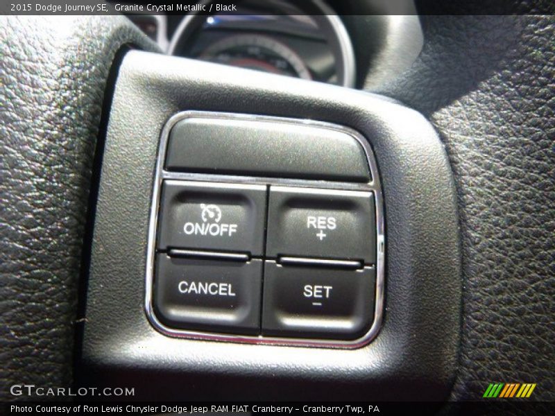 Granite Crystal Metallic / Black 2015 Dodge Journey SE