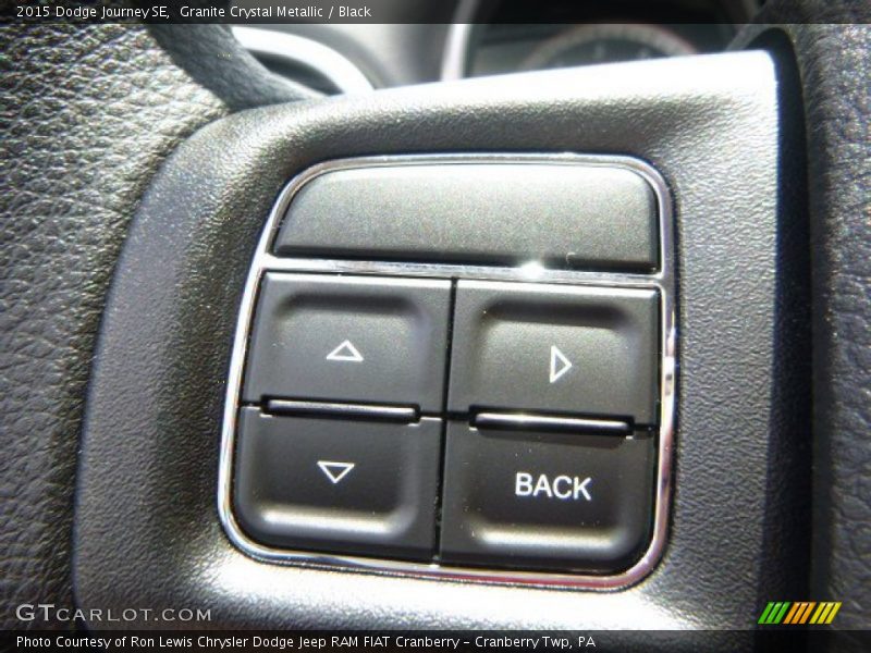 Granite Crystal Metallic / Black 2015 Dodge Journey SE