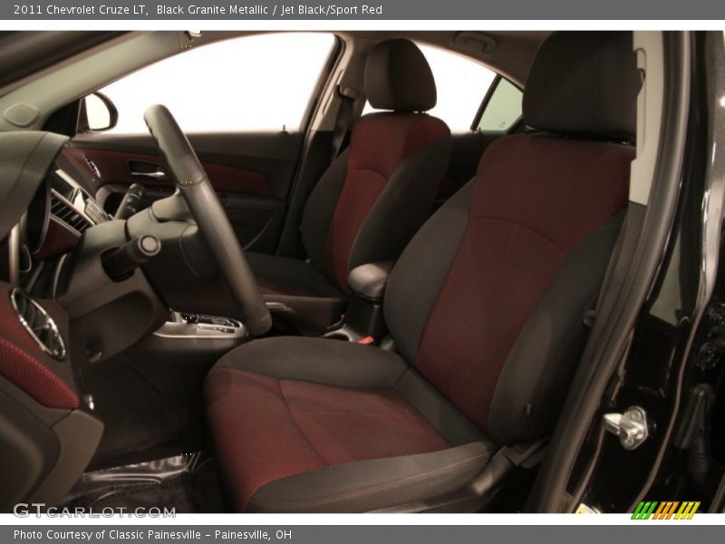 Black Granite Metallic / Jet Black/Sport Red 2011 Chevrolet Cruze LT