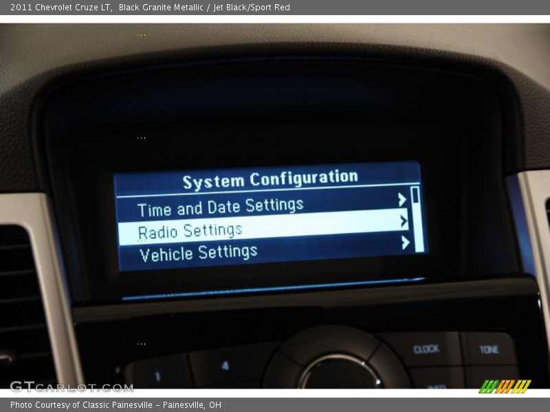Black Granite Metallic / Jet Black/Sport Red 2011 Chevrolet Cruze LT