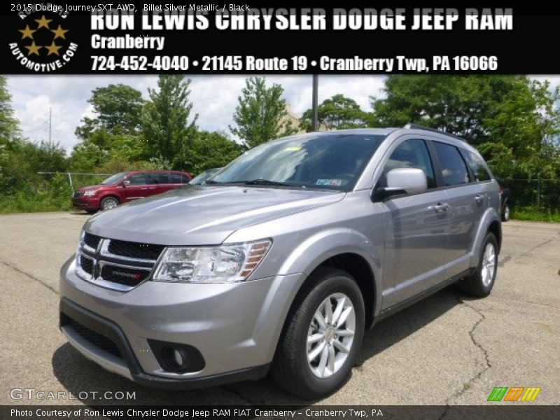 Billet Silver Metallic / Black 2015 Dodge Journey SXT AWD