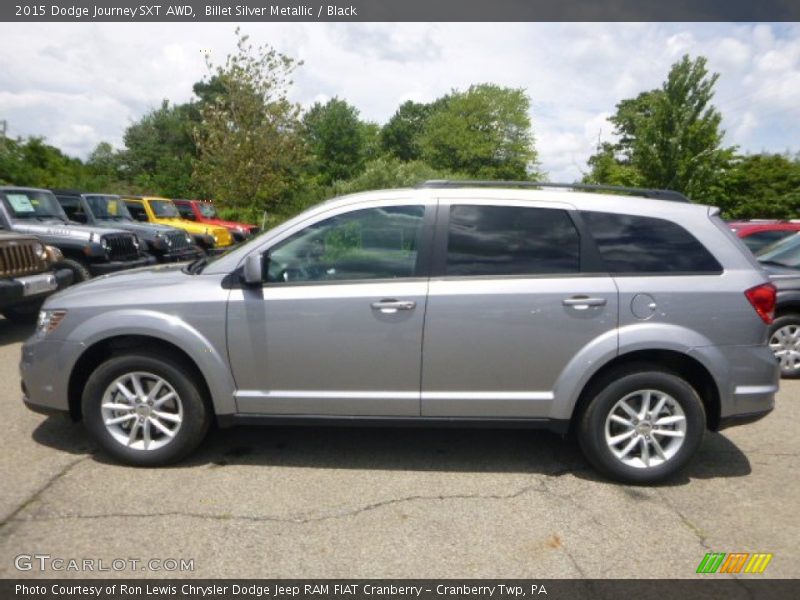 Billet Silver Metallic / Black 2015 Dodge Journey SXT AWD