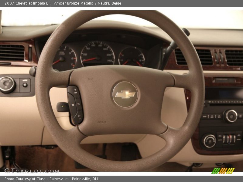Amber Bronze Metallic / Neutral Beige 2007 Chevrolet Impala LT