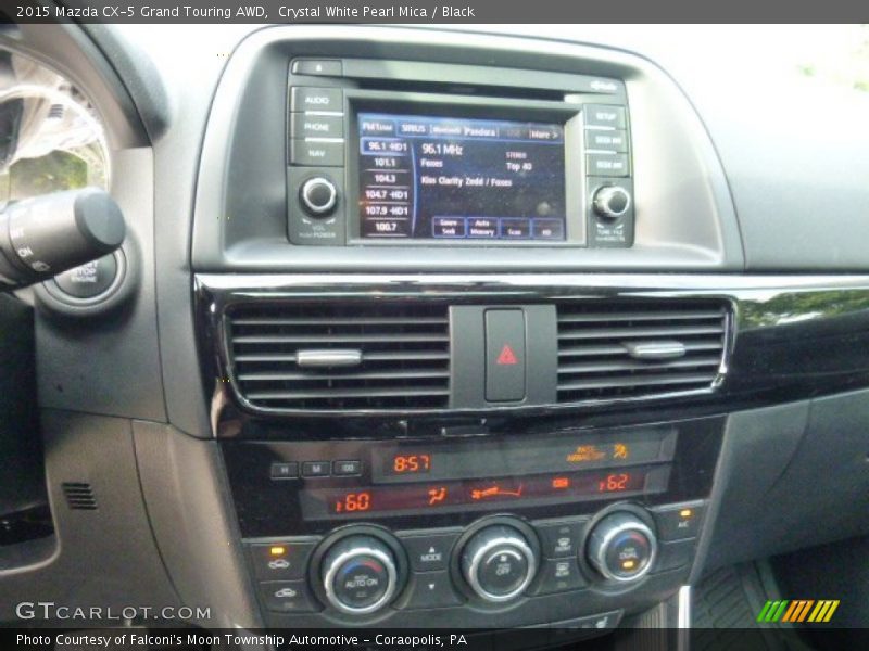 Crystal White Pearl Mica / Black 2015 Mazda CX-5 Grand Touring AWD