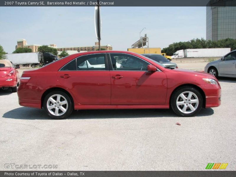 Barcelona Red Metallic / Dark Charcoal 2007 Toyota Camry SE