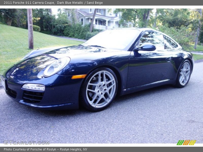 Dark Blue Metallic / Sand Beige 2011 Porsche 911 Carrera Coupe