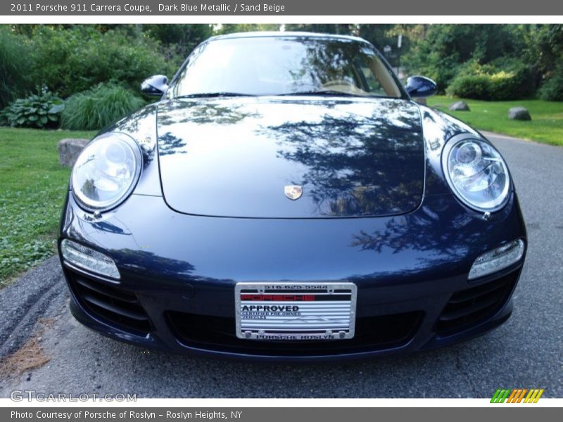 Dark Blue Metallic / Sand Beige 2011 Porsche 911 Carrera Coupe