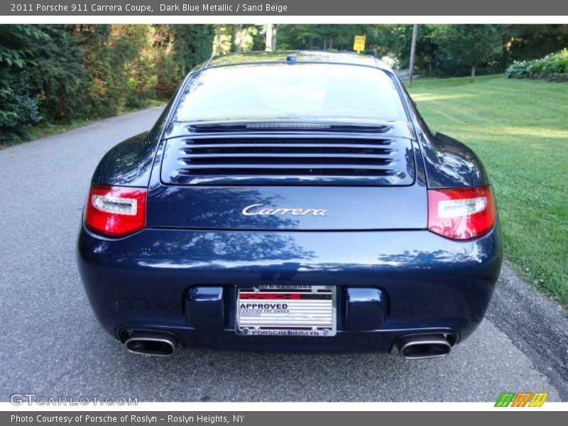 Dark Blue Metallic / Sand Beige 2011 Porsche 911 Carrera Coupe