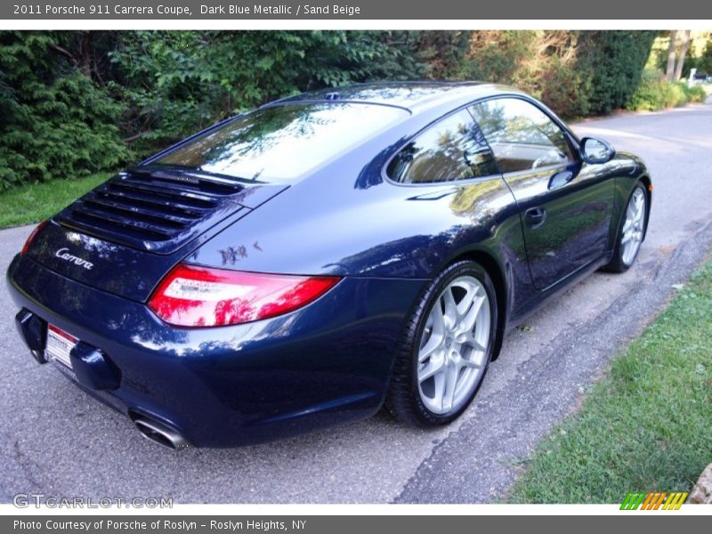 Dark Blue Metallic / Sand Beige 2011 Porsche 911 Carrera Coupe