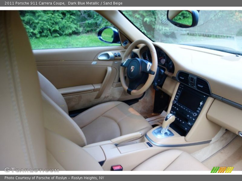 Dark Blue Metallic / Sand Beige 2011 Porsche 911 Carrera Coupe