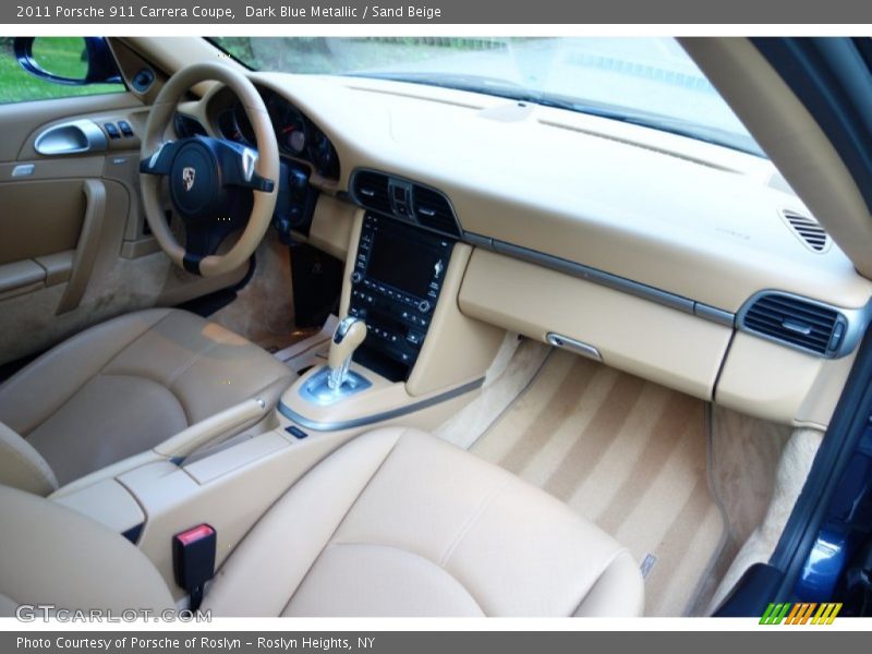 Dark Blue Metallic / Sand Beige 2011 Porsche 911 Carrera Coupe