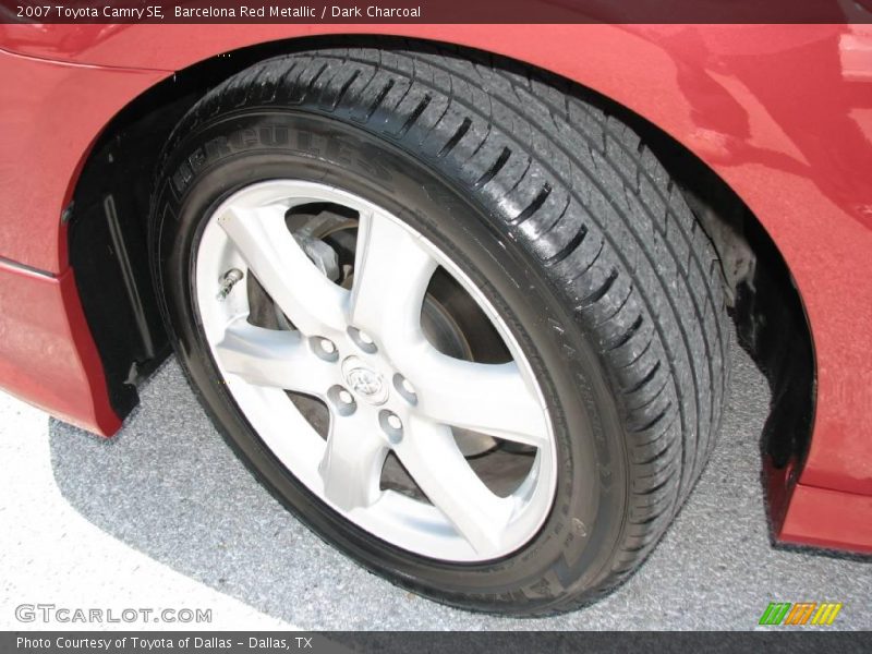 Barcelona Red Metallic / Dark Charcoal 2007 Toyota Camry SE