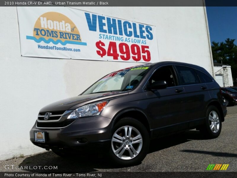 Urban Titanium Metallic / Black 2010 Honda CR-V EX AWD