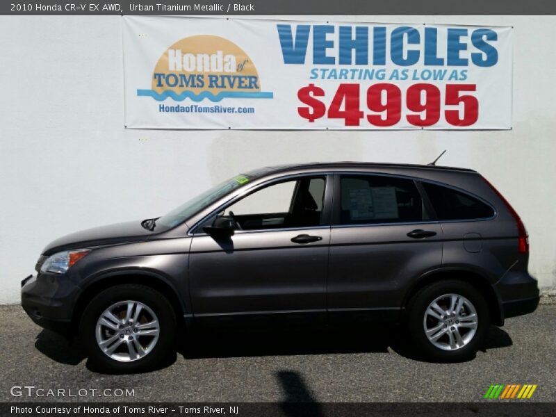 Urban Titanium Metallic / Black 2010 Honda CR-V EX AWD
