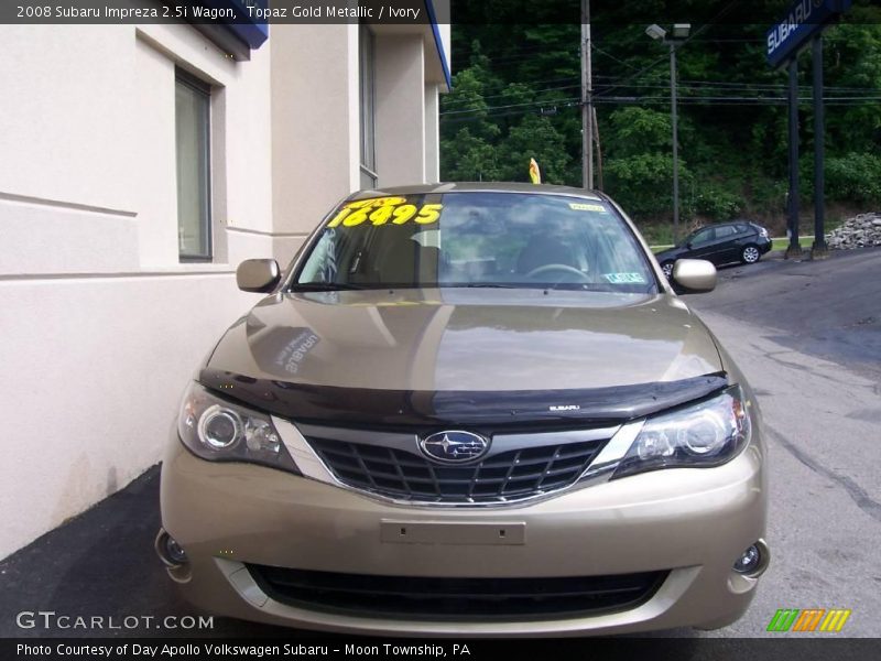 Topaz Gold Metallic / Ivory 2008 Subaru Impreza 2.5i Wagon