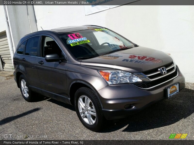 Urban Titanium Metallic / Black 2010 Honda CR-V EX AWD